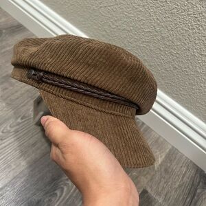 Brixton Brown Corduroy Baker Cap